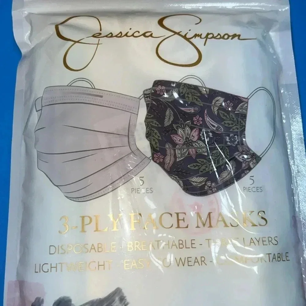 Jessica Simpson ladies face covers ‎ mask 10pck